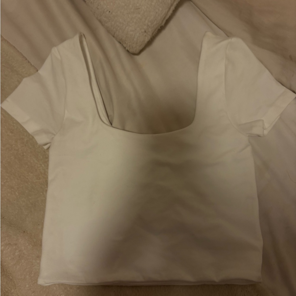 Cotton On White Crop Top